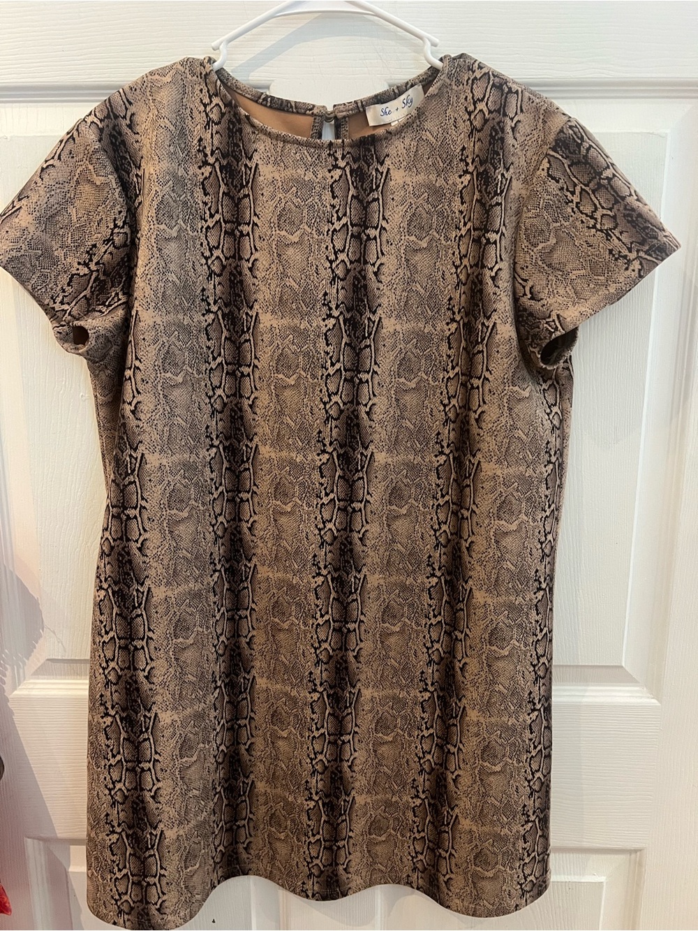 Snake print dress. Sz L